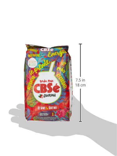 Cbsé Yerba Mate Guaraná – Herbal Loose Leaf Yerba Mate Tea Blend With Guaraná, 500 G (1.1 Lb), Naturally Caffeinated, Gluten-Free