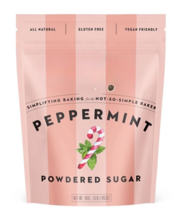 Peppermint Powdered Gluten Free Vegan Sugar Holiday Sugar 1Lb Special Release (1Lb Peppermint)