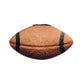 Brown Football Edible Sugar Cake Toppers, 24 Count