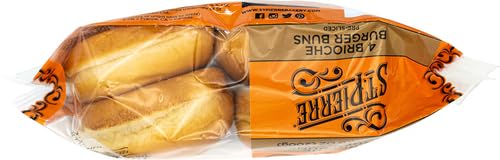 St. Pierre, Brioche Hamburger Buns (4 Count)