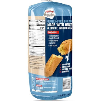 Against the Grain Gluten-Free Original Baguettes, 15 oz, No Grains, Seed Oils or Preservatives; Frozen Bread, 2 Baguettes