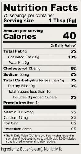 Anthonys Enhanced Butter Powder, 1 Lb, Gluten Free, Non Gmo, Made In Usa, Keto Friendly,   Free