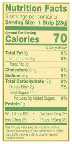 SOLELY Organic Pineapple Fruit Jerky Multipack, 0.8 OZ