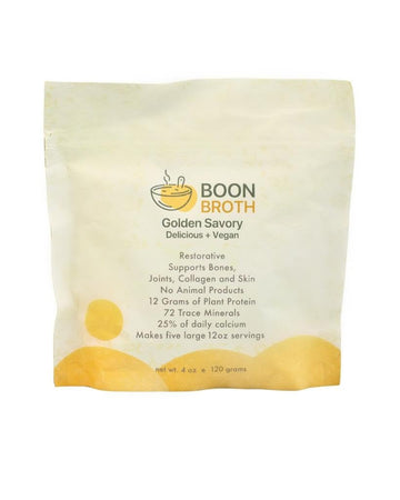 Boon Broth - Savory Plant-Based Soup Powder with 72 Trace Minerals - Supports Bones, Joints, & Skin - High-Calcium Vegan Broth f