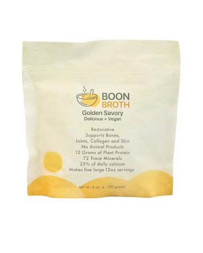 Boon Broth - Savory Plant-Based Soup Powder with 72 Trace Minerals - Supports Bones, Joints, & Skin - High-Calcium Vegan Broth f