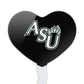 GRAPHICS & MORE Cupcake Picks Set of 6, Acrylic, Adams State University Heart Decoration, Model CUPT.HRT.ACR.6PK.CLCADA500B