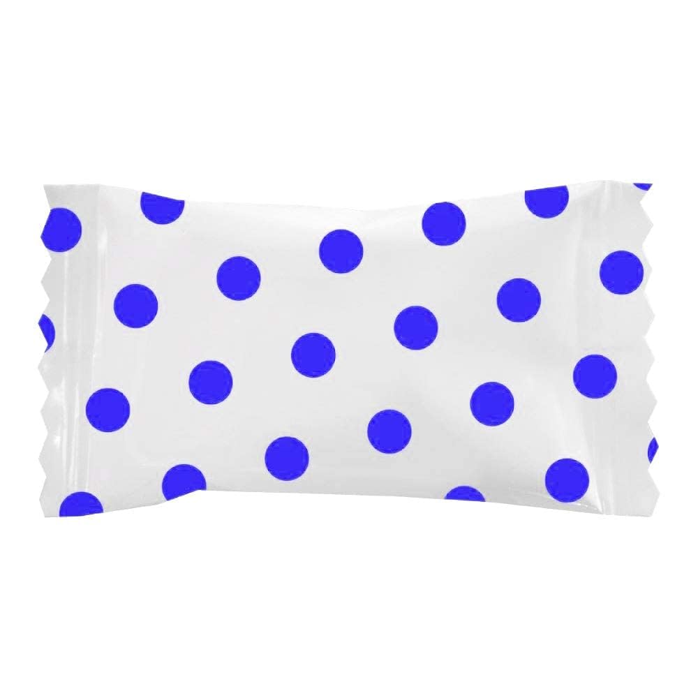 Fruidles Royal Blue Big Dots Buttermints, Mint Candies, After Dinner Mints, Butter Mint Candy, Fat-Free, Kosher Certified, Individually Wrapped (55 Pieces)