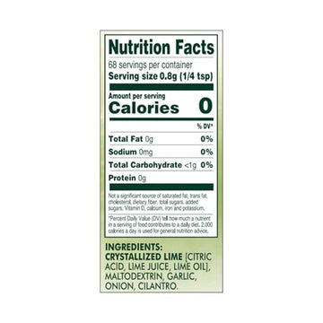 True Lime Garlic And Cilantro Spice Blend, 1.94 Oz, 18 Pack