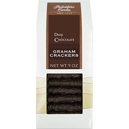 Philadelphia Candies Chocolate Graham Crackers, Dark Chocolate Covered 9 Ounce Gift Bag