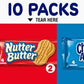 Nabisco Cookie Variety Pack, OREO, Nutter Butter, CHIPS AHOY!, 10 Snack Packs (4 Cookies Per Pack)