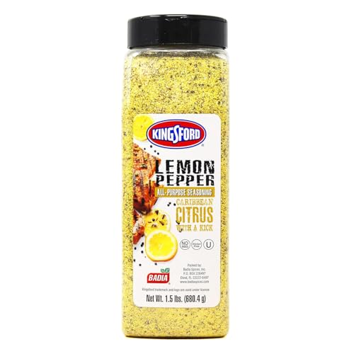 Kingsford Lemon Pepper All-Purpose Seasoning, 1.5 Pound - Perfect for Grilling, Cooking, and Everyday Use