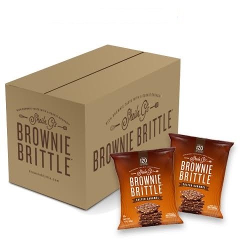 Sheila Gs Brownie Brittle  Salted Caramel  1 Ounce Bag (Pack of 72) (Packaging May Vary)