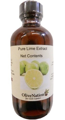 OLIVENATION Pure Lime Extract, Tart Citrus Flavor, PG Free, Non-GMO, Gluten Free, Vegan, 8 Fl Oz