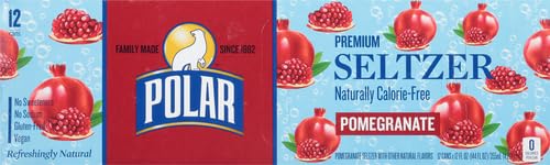 Polar Beverage Pomegranate Seltzer, 12 Fl Oz., 12 Ct