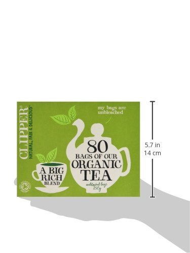 Clipper Organic Everyday Tea Bags (80) - Pack Of 2