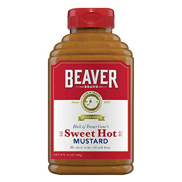 Beaver Sweet Hot Mustard 13 Ounce Squeeze Bottle