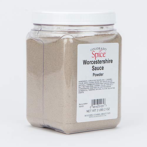 Colorado Spice Worcestershire Powder, 34 Ounce, Caramel Color, Model 5221231, 2.12 Pound Pack