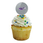Uw Whitewater Secondary Logo Cupcake Picks Toppers Decoration Set Of 6