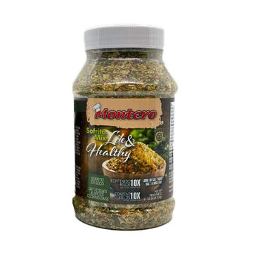 Montero Sofrito Mix 15Oz - Dry Veggies & Spices Cooking Base - Salt & Msg Free - Natural Ingredients - Lite & Healthy (Made In P