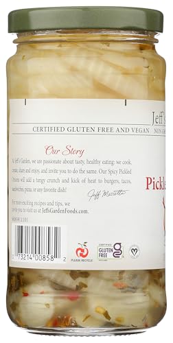 Jeffs Garden Spicy Pickled Onions  12 OZ