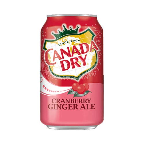 Canada Dry Cranberry Soda, 12 Ounce (Pack of 12), Red, 1 Count