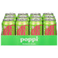 poppi Sparkling Prebiotic Soda with Apple Cider Vinegar, Watermelon Flavor, 12 Fl Oz, 12 Pack