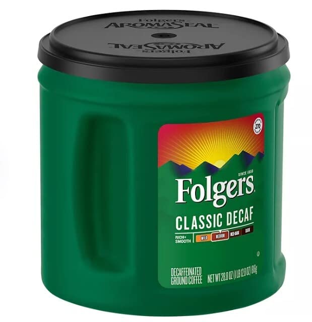 Folgers Ground Decaf Medium Roast Coffee, 33.9 Ounce, Pack of 1, Model TS0417-A700ML-M1940