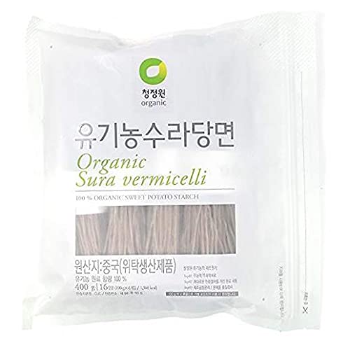 Chung Jung One Organic Sura Vermicelli Sweet Potato Glass Noodle 14.10 Oz(Pack Of 1)