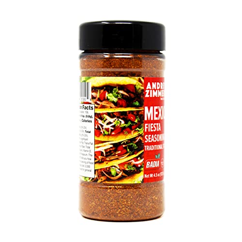 Badia Mexican Fiesta Seasoning, Traditional Style, 4.5 oz (Pack of 6), Medium Red, Model S-PL-9217
