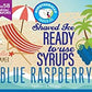 Hypothermias Blue Raspberry Snow Cone Syrup - 128 Fl Oz, 100% Pure Cane Sugar, Ready to Use
