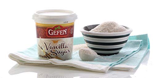 Gefen Vanilla Sugar, 12oz (2 Pack), Resealable Container, Measuring Scoop Included