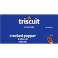 Triscuit Cracked Pepper & Olive Oil Whole Grain Wheat Crackers, Lunch Snacks, Bulk Snack Crackers, 6 - 8.5 oz Boxes