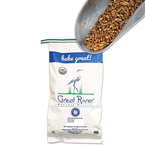 Great River Organic Milling Organic Hulled Spelt Berries | Ancient Whole Spelt Grain | High Fiber & Protein | Non-GMO & Kosher |