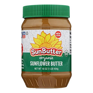 SUNBUTTER, SUNBUTTER, CREAMY, Pack of 6, Size 16 OZ - No Artificial Ingredients Gluten Free