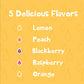 Bee Silly Honey Sticks (50 pack, Variety Pack: Lemon, Orange, Raspberry, Blackberry, Peach)