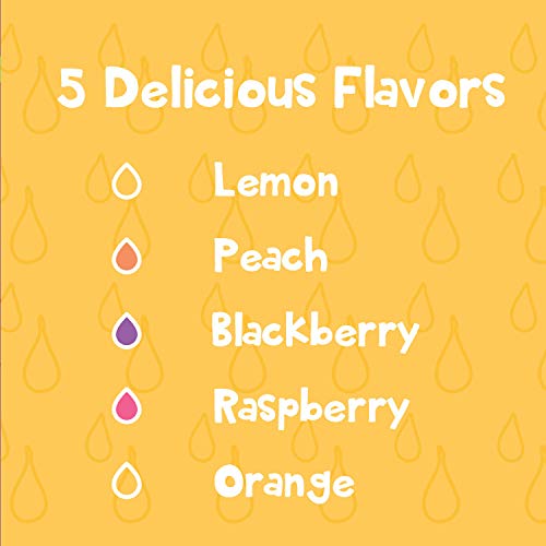 Bee Silly Honey Sticks (50 pack, Variety Pack: Lemon, Orange, Raspberry, Blackberry, Peach)