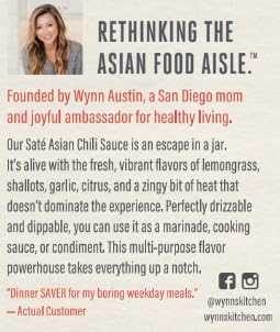 Wynn'S Kitchen Sate Asian Chili Sauce (Keto, Sugar Free, Paleo, All Natural Ingredients, No Msg, Gluten Free)