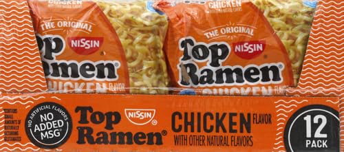 Nissin Oodles Of Noodles Top Ramen Chicken Soup, 36 Oz (Pack Of 12)