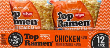 Nissin Oodles Of Noodles Top Ramen Chicken Soup, 36 Oz (Pack Of 12)