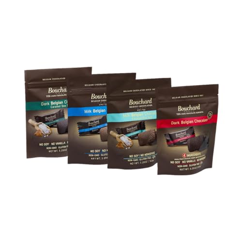 Bouchard Chocolate Mini Bags Variety Pack - 4 Count, 21.16 Ounce