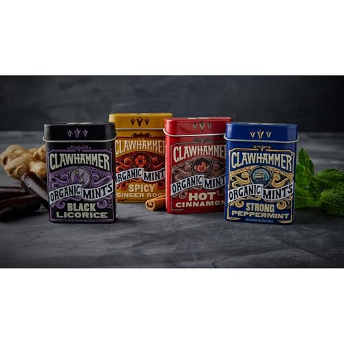 Clawhammer Organic Hot Cinnamon Mints, 30 Gr