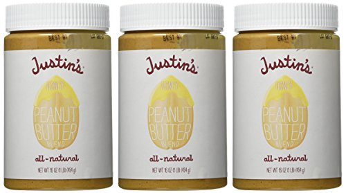 Justins Honey Peanut Butter 16Oz (3 Pack)