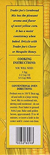 Trader Joe's Cornbread Mix 15 oz (Pack of 2)