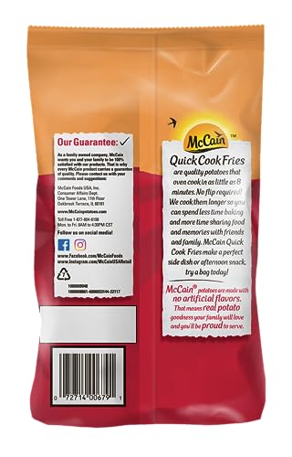 McCain Quick Cook Waffle Cut Fries, 20 Ounce Bag (Frozen)