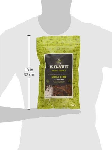 Krave Beef Jerky Chili Lime 16 Ounce