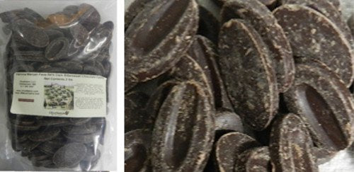 Valrhona 64% Manjari Dark Bitter Sweet Chocolate Feves From Olivenation - 1 Pound