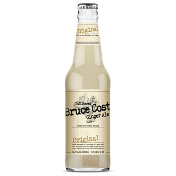 Bruce Cost Unfiltered Ginger Ale Original 12 oz - 12 Glass Bottles