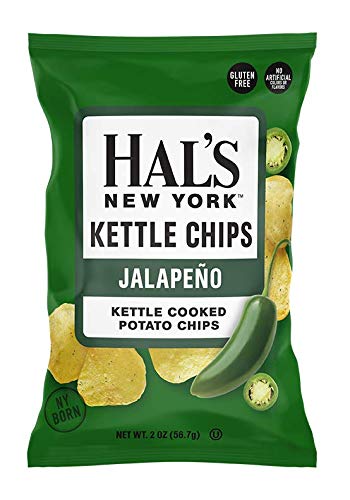 Hal'S New York Kettle Cooked Potato Chips, Gluten Free, 2Oz (Spicy Variety, Pack Of 24)
