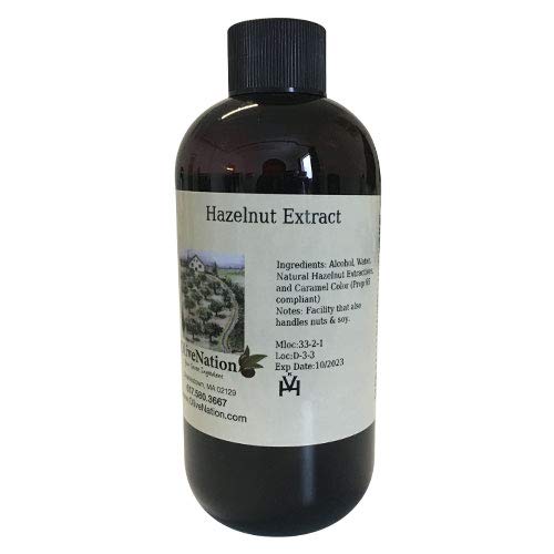 Olivenation Hazelnut Extract | Rich Nutty Flavor | Perfect for Cakes, Cookies, Ice Cream | PG Free, Non-GMO, Gluten Free, Kosher