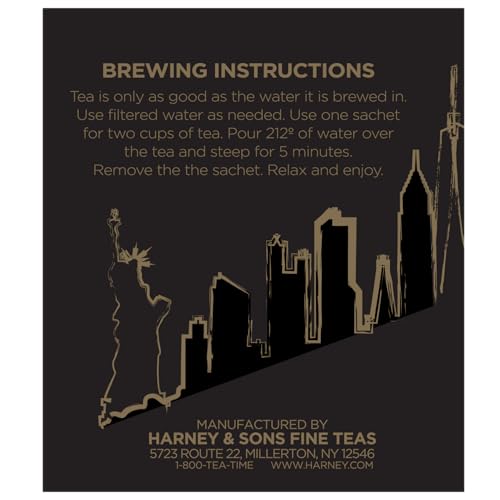 New York Blend, Harney & Sons Caffeine Free Tea In Sachets